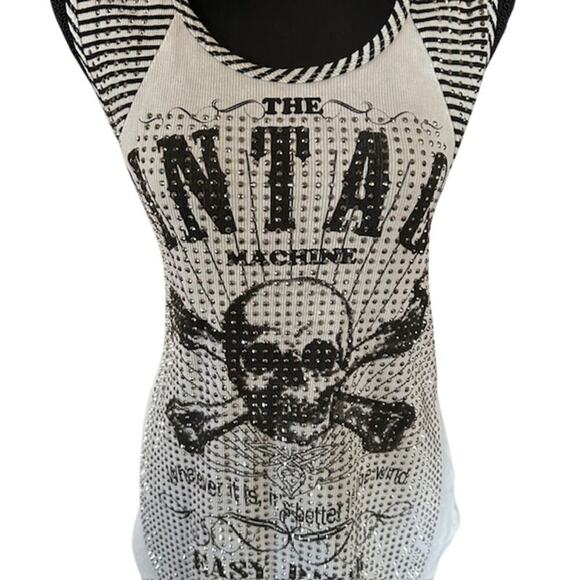 Voice of California Vocal Vintage Machine Easy Rider Studded Tank, 1XL - Picture 3 of 6